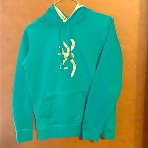 Teal Browning Hoodie